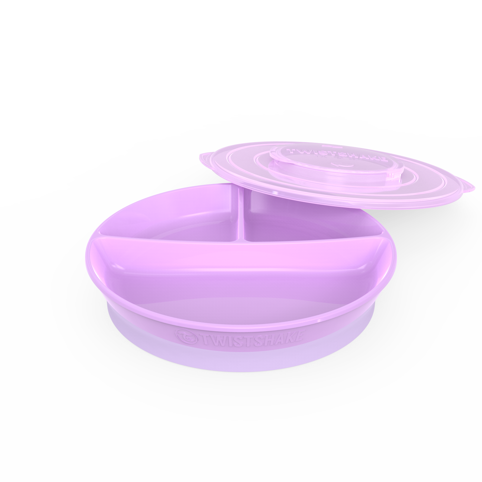 Twistshake Teller mit Unterteilung 6+m - Pastel Purple