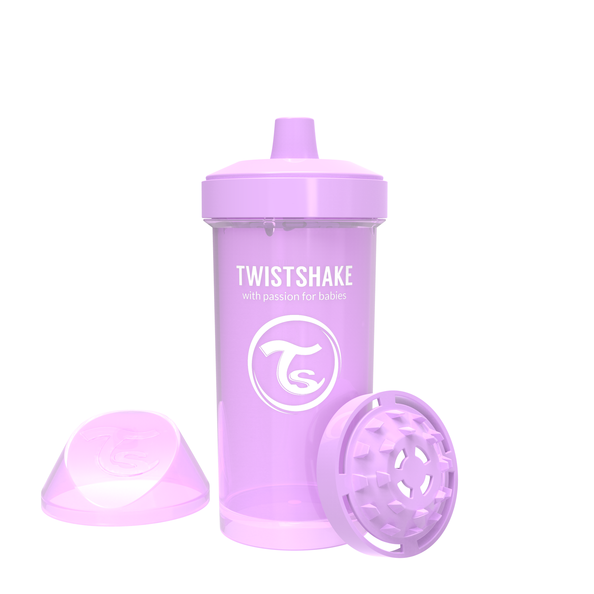 Twistshake Kid Cup Trinkflasche 360ml 12+m - Pastel Purple