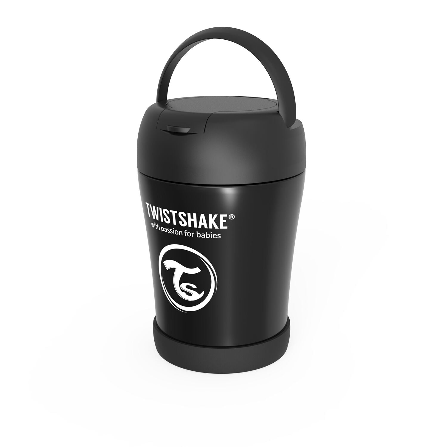 Twistshake Isolierte Essensdose 350ml - Black