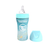Twistshake Anti-Colic Edelstahl 330ml - Marble Blue