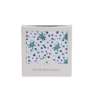 Little Unicorn Cotton Muslin Quilt - Blueberry