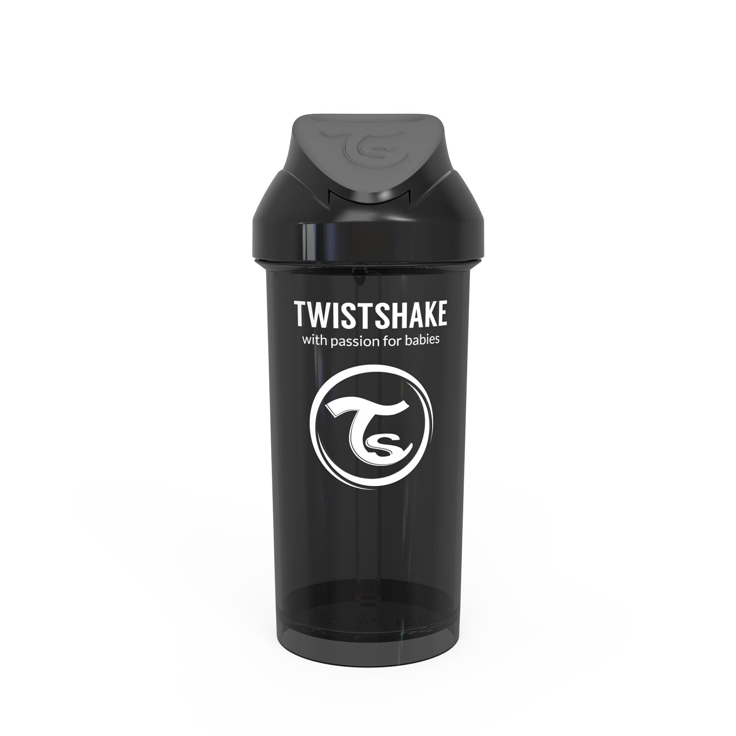 Twistshake Straw Cup Trinkflasche 360ml 12+m - Black
