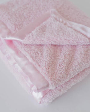 Little Unicorn Chenille Luxury Receiving Blanket - Pink