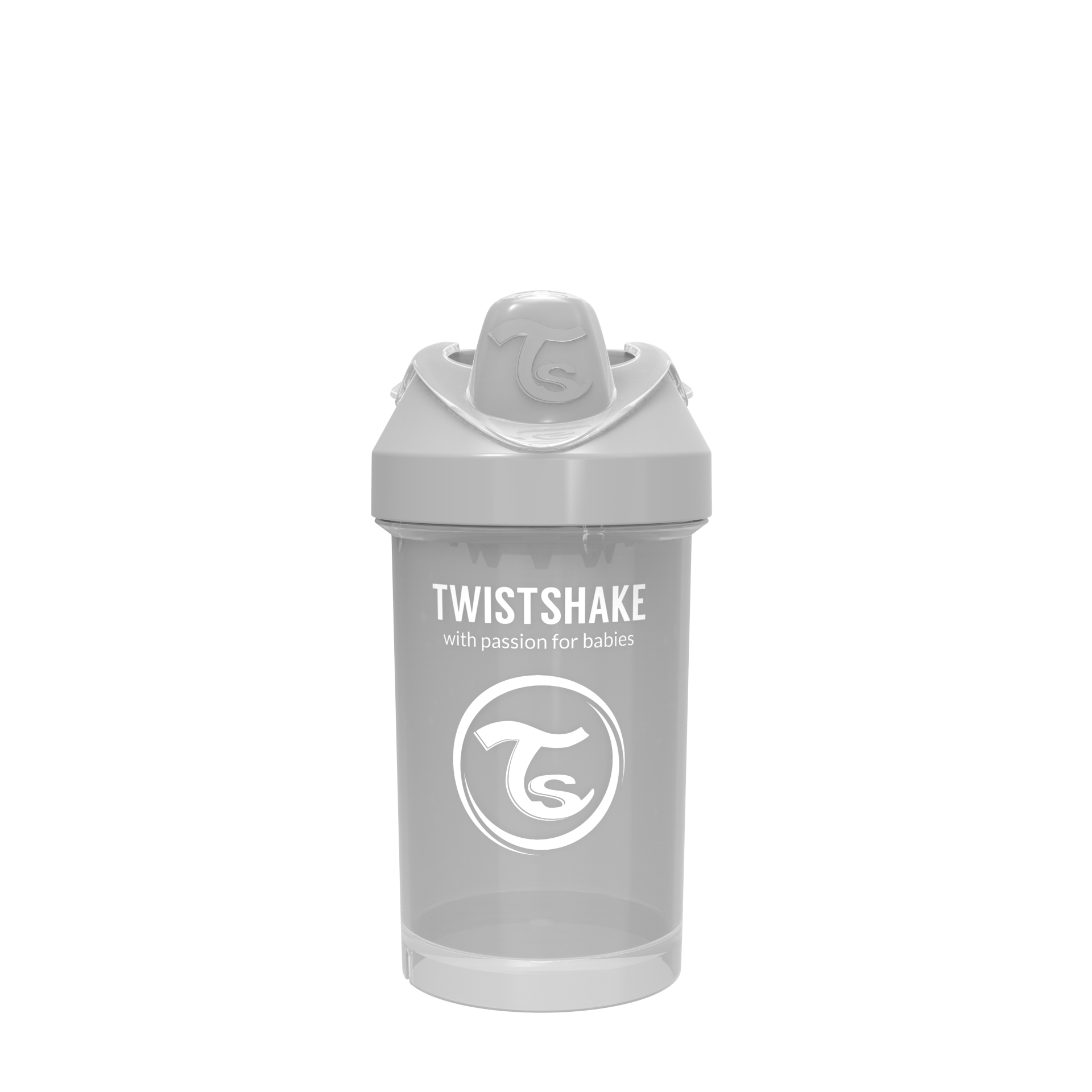 Twistshake Crawler Cup Trinkflasche 300ml 8+m - Pastel Grey