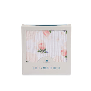 Little Unicorn Cotton Muslin Quilt - Watercolor Rose