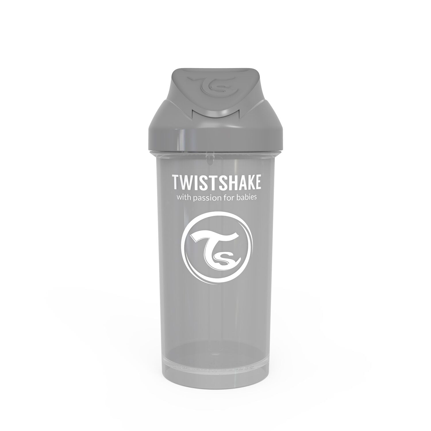 Twistshake Straw Cup Trinkflasche 360ml 12+m - Pastel Grey