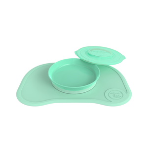 Twistshake Click Mat Tischunterlage mit Teller - Pastel Green