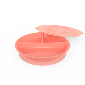 Twistshake Teller mit Unterteilung 6+m - Pastel Peach