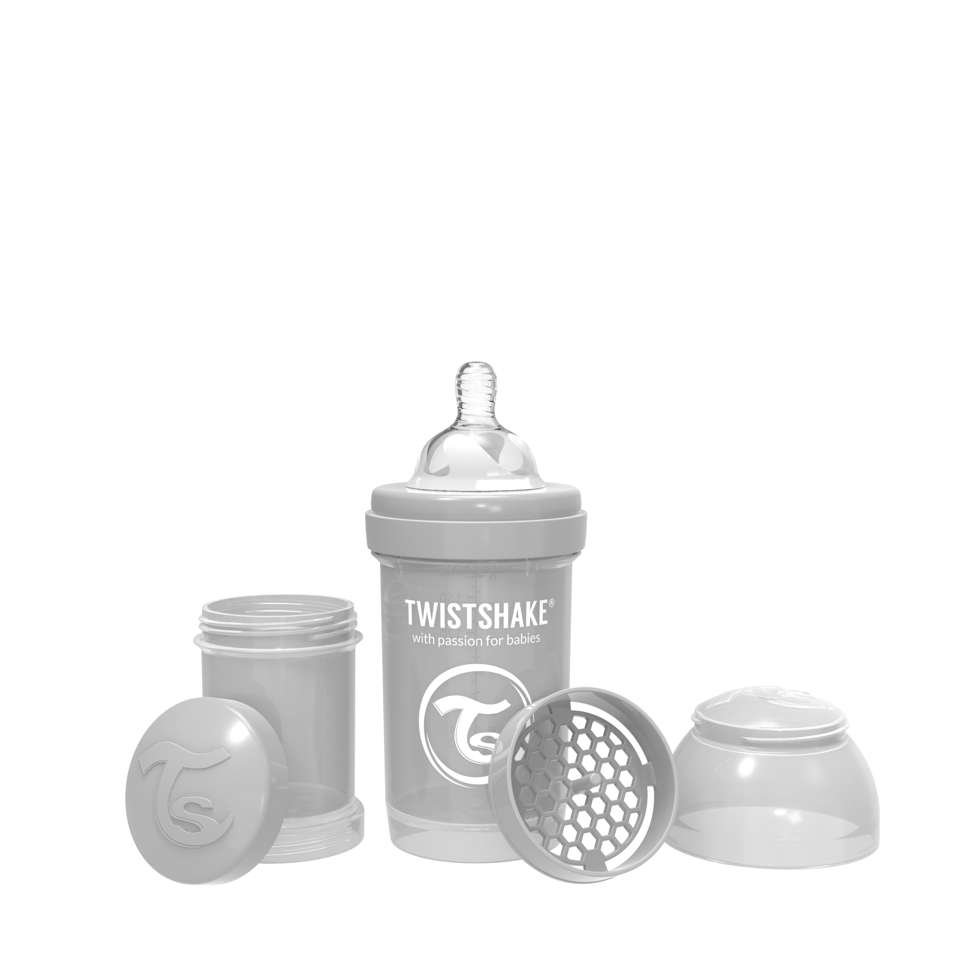Twistshake Anti-Colic 180ml - Pastel Grey