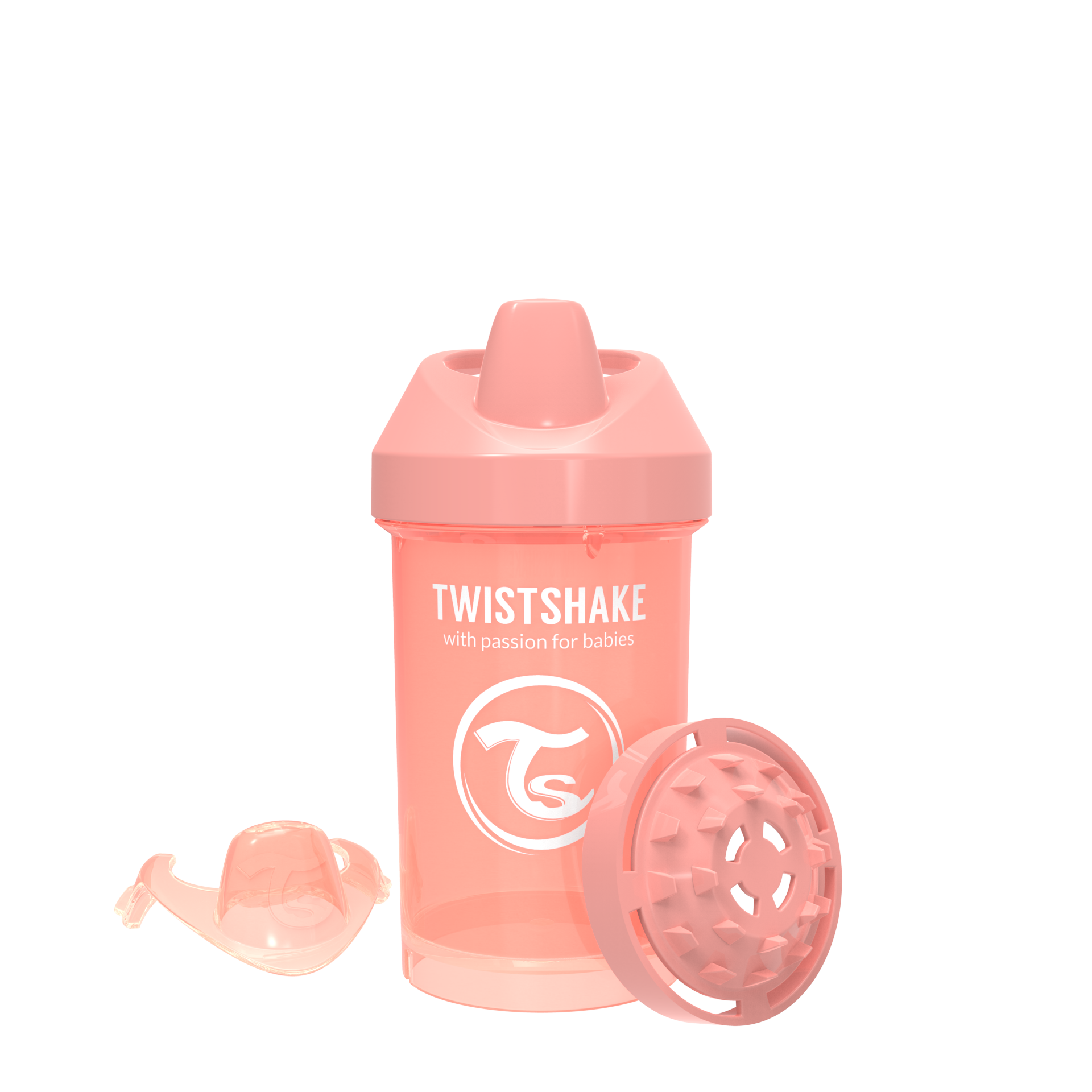 Twistshake Crawler Cup Trinkflasche 300ml 8+m - Pastel Peach