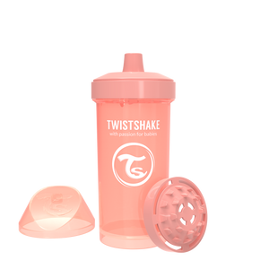 Twistshake Kid Cup Trinkflasche 360ml 12+m - Pastel Peach