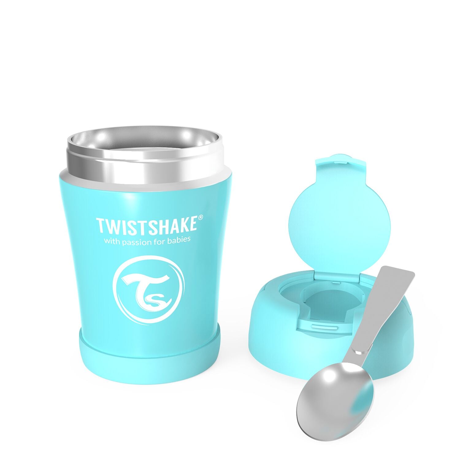 Twistshake Isolierte Essensdose 350ml - Pastel Blue